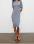 Club Monaco Charakteristisches Kaschmir-T-Shirt-Kleid